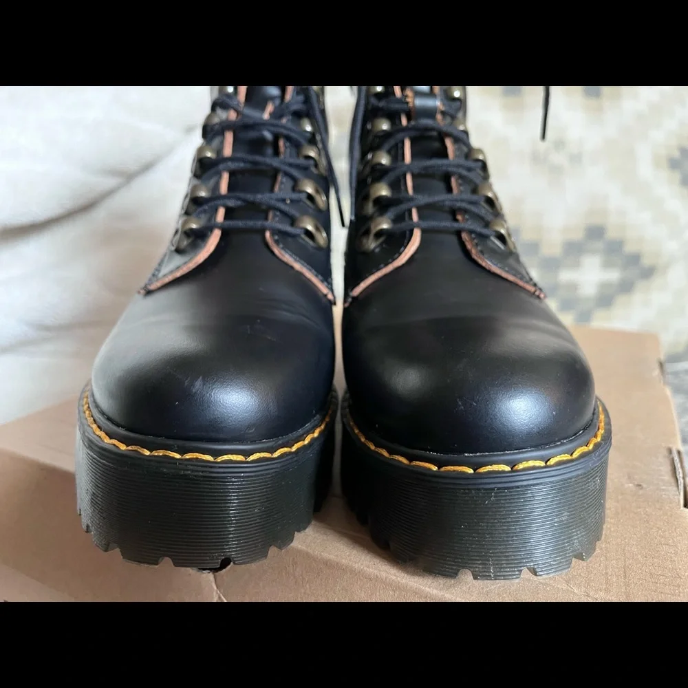 Dr. Martens Leona Boot, Color Black, Size US 8, Only Worn Once. - Picture 9 of 13